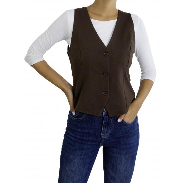 Gilet con bottoni "Diana"